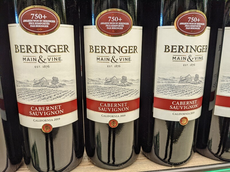 Beringer main and vine cabernet outlet sauvignon